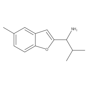 2-Methyl-1-(5-methylbenzofuran-2-yl)propan-1-amine结构式