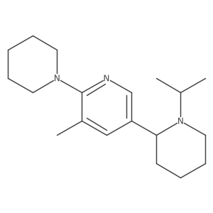 5-(1-isopropyl-2-piperidyl)-3-methyl-2-(1-piperidyl)pyridine结构式
