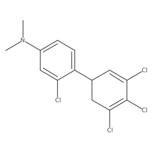 [3-Chloro-4-(3,4,5-trichlorocyclohexa-2,4-dienyl)-phenyl]-dimethyl-amine Structure
