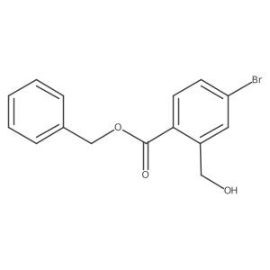 Benzyl 4-bromo-2-(hydroxymethyl)benzoate结构式