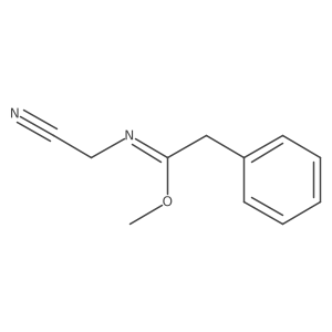 methyl N-(cyanomethyl)-2-phenylethanimidate结构式