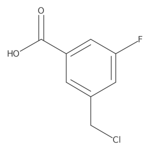 3-Chloromethyl-5-fluorobenzoic acid Structure