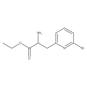 Ethyl 2-amino-3-(6-bromopyridin-2-yl)propanoate Structure