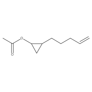 Cyclopropanol, 2-(4-penten-1-yl)-, 1-acetate, (1R,2R)- Structure
