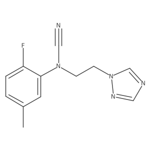 (2-Fluoro-5-methylphenyl)-[2-(1,2,4-triazol-1-yl)ethyl]cyanamide Structure