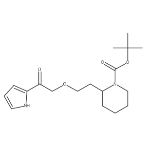 tert-Butyl 2-(2-(2-oxo-2-(1H-pyrrol-2-yl)ethoxy)ethyl)piperidine-1-carboxylate结构式