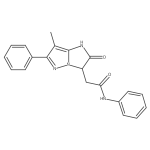 2-(7-methyl-2-oxo-6-phenyl-2,3-dihydro-1H-imidazo[1,2-b]pyrazol-3-yl)-N-phenylacetamide Structure