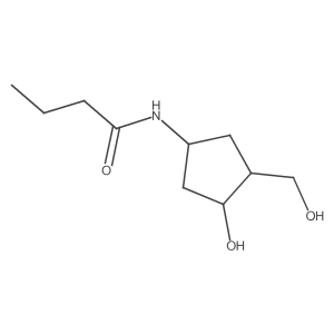N-(3-hydroxy-4-(hydroxymethyl)cyclopentyl)butyramide Structure