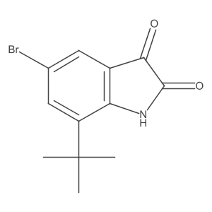 5-bromo-7-tert-butyl-1H-indole-2,3-dione结构式