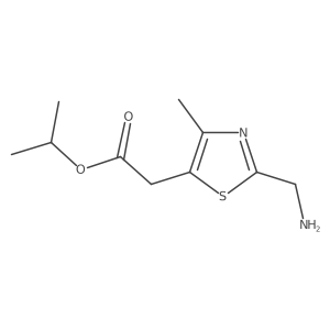 Propan-2-yl 2-[2-(aminomethyl)-4-methyl-1,3-thiazol-5-yl]acetate Structure