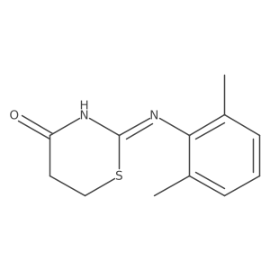 2-[(2,6-Dimethylphenyl)amino]-5,6-dihydro-4H-1,3-thiazin-4-one结构式