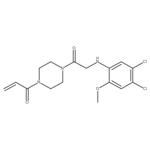 1-[4-[2-[(4,5-Dichloro-2-methoxyphenyl)amino]acetyl]-1-piperazinyl]-2-propen-1-one Structure