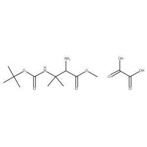 Methyl (S)-2-amino-3-((tert-butoxycarbonyl)amino)-3-methylbutanoate oxalate Structure