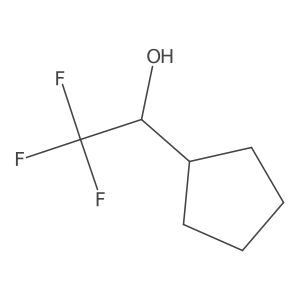 1-Cyclopentyl-2,2,2-trifluoroethan-1-ol结构式