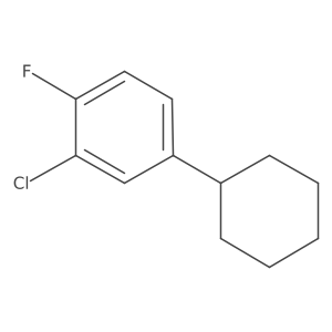 2-Chloro-4-cyclohexyl-1-fluorobenzene Structure