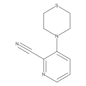 3-(Thiomorpholin-4-yl)pyridine-2-carbonitrile Structure