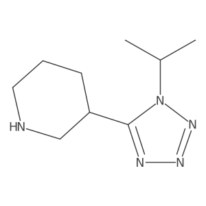 3-[1-(propan-2-yl)-1H-1,2,3,4-tetrazol-5-yl]piperidine Structure