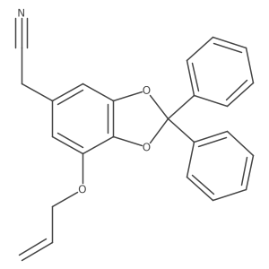 2,2-Diphenyl-7-(2-propen-1-yloxy)-1,3-benzodioxole-5-acetonitrile Structure