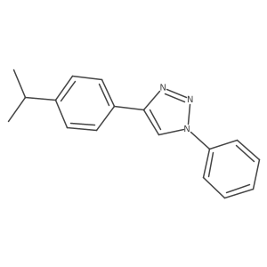 4-(4-Isopropylphenyl)-1-phenyl-1H-1,2,3-triazole结构式