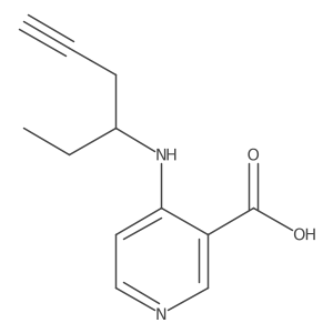 4-[(Hex-5-yn-3-yl)amino]pyridine-3-carboxylic acid Structure