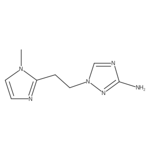 1-[2-(1-Methyl-1H-imidazol-2-yl)ethyl]-1H-1,2,4-triazol-3-amine Structure