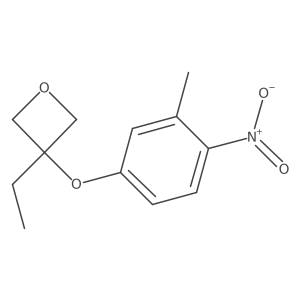 3-Ethyl-3-(3-methyl-4-nitrophenoxy)oxetane Structure