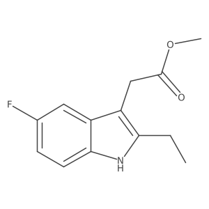 Methyl 2-ethyl-5-fluoro-1H-indole-3-acetate Structure