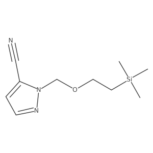 1-[[2-(Trimethylsilyl)ethoxy]methyl]-1H-pyrazole-5-carbonitrile Structure