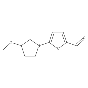 5-(3-Methoxypyrrolidin-1-yl)thiophene-2-carbaldehyde Structure