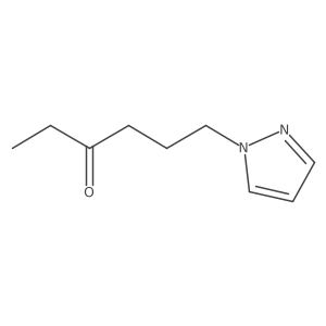 6-(1H-pyrazol-1-yl)hexan-3-one Structure