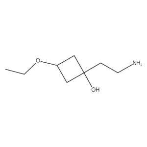 1-(2-Aminoethyl)-3-ethoxycyclobutan-1-ol Structure