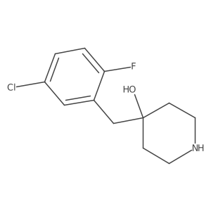 4-(5-Chloro-2-fluorobenzyl)piperidin-4-ol结构式