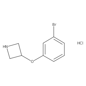 3-(3-Bromophenoxy)azetidine hydrochloride Structure