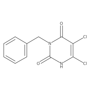 3-Benzyl-5,6-dichloropyrimidine-2,4(1H,3H)-dione结构式