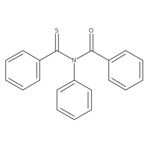 N-Phenyl-N-(phenylthioxomethyl)benzamide结构式
