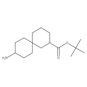 tert-Butyl 9-amino-2-azaspiro[5.5]undecane-2-carboxylate结构式