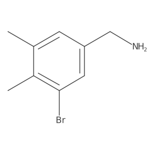 (3-Bromo-4,5-dimethylphenyl)methanamine结构式