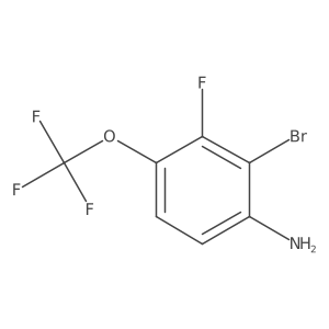 2-Bromo-3-fluoro-4-(trifluoromethoxy)aniline Structure