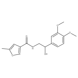N-(2-(3,4-dimethoxyphenyl)-2-hydroxyethyl)-5-methylisoxazole-3-carboxamide结构式