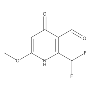 2-(Difluoromethyl)-4-hydroxy-6-methoxypyridine-3-carboxaldehyde Structure