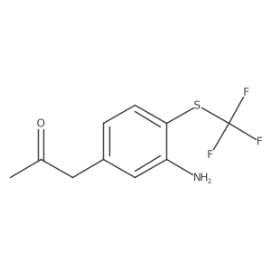 1-(3-Amino-4-(trifluoromethylthio)phenyl)propan-2-one结构式