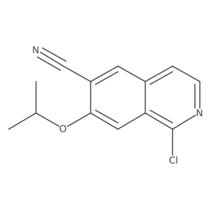 1-Chloro-7-isopropoxyisoquinoline-6-carbonitrile Structure