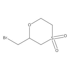 2-(Bromomethyl)-1,4lambda6-oxathiane-4,4-dione Structure