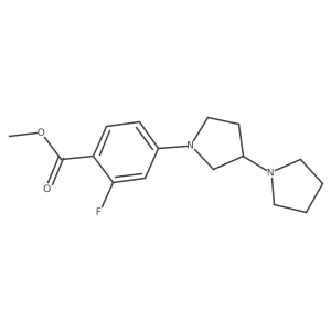 Methyl (R)-4-([1,3'-bipyrrolidin]-1'-YL)-2-fluorobenzoate结构式