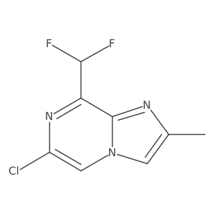 6-Chloro-8-(difluoromethyl)-2-methylimidazo[1,2-A]pyrazine Structure