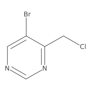 5-Bromo-4-(chloromethyl)pyrimidine结构式