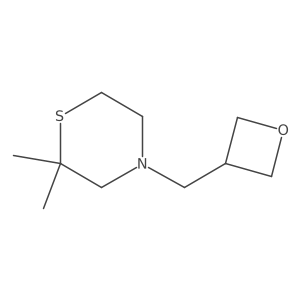 2,2-Dimethyl-4-(oxetan-3-ylmethyl)thiomorpholine结构式