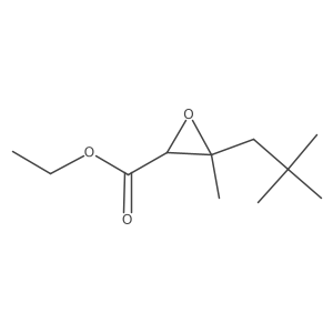 Ethyl 3-(2,2-dimethylpropyl)-3-methyloxirane-2-carboxylate结构式