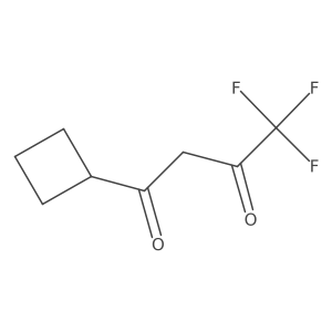 1-Cyclobutyl-4,4,4-trifluoro-1,3-butanedione结构式