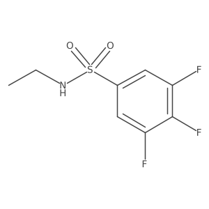 N-ethyl-3,4,5-trifluorobenzene-1-sulfonamide结构式